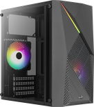 Boitier Mini Tour Micro ATX AeroCool Raider Mini V2 RGB avec panneau vitré (Noir)