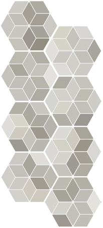 MINIMA8.6 MULTI BEIGE - 17X15 CM - Carrelage hexagonal