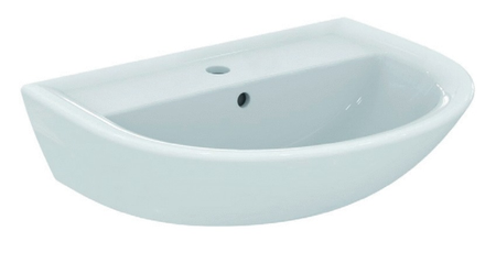 Lavabo ULYSSE en porcelaine blanche avec trop-plein 60x47cm - PORCHER - P125601