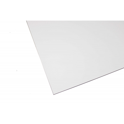 Crédence réversible en blanc satiné / blanc brillant (disponible en 2 m x 1 m et 1 m x 0.5 m) - Coloris - Blanc RAL 9016, Epaisseur - 3 mm, Largeur - 100 cm, Longueur - 200 cm