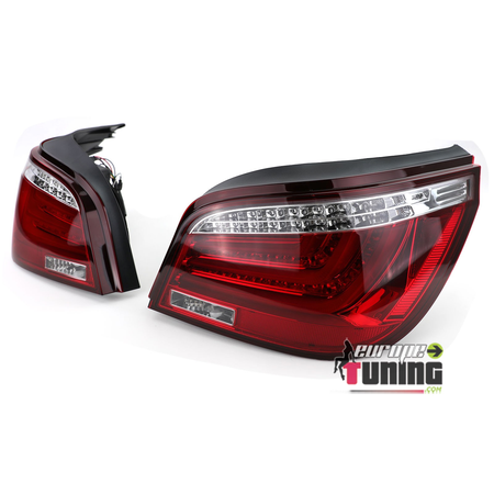 FEUX ROUGES CLAIRS CELIS A LED BMW SERIE 5 E60 BERLINE LCI PH2 2007-2010 (05151)