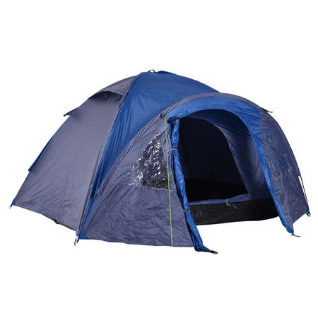 Tente de camping 4-5 personnes bleu marine