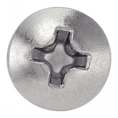 Vis à métaux tête cylindrique bombée philips inox A2 DIN 7985 8X60 boîte de 100 - ACTON - 622178X60