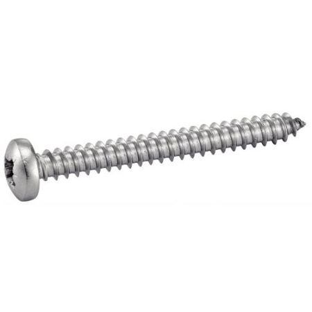 Vis à tôle tête cylindrique large inox A2 DIN 7981 3,9X38 boîte de 200 - ACTON - 624053,9X38