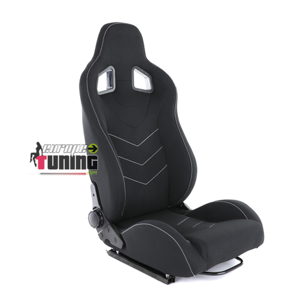 SIEGE BAQUET SPORT NOIR REGLABLE UNIVERSEL II TUNING (02119)