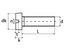 Vis à métaux tête cylindrique fendue inox A2 DIN84 4X25 boîte de 200 - ACTON - 622104X25