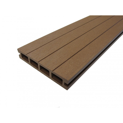 PACK 1 m²  lame de terrasse composite Qualita ACCESSOIRES 3600 mm - Coloris - Chocolat, Epaisseur - 25mm, Largeur - 14 cm, Longueur - 360 cm, Surface couverte en m² - 1