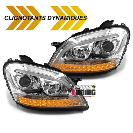 PHARES FEUX CLIGNOTANTS LED DYNAMIQUES MERCEDES ML W164 2005-2008 PH1 (05353)