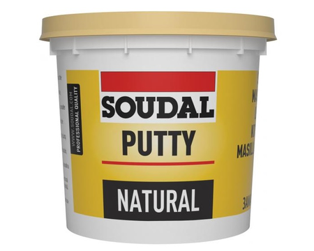 Mastic vitrier naturel 1kg - SOUDAL - 106751