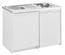 Meuble bas kitchenette 120cm CLASSIK 1 porte avec niche pour réfrigérateur - MODERNA - ABCE120D05