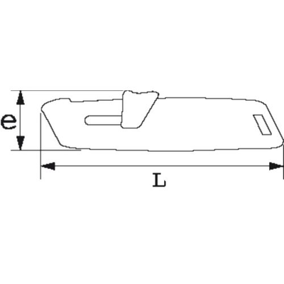 Cutter lame auto-rétractable trapézoïdale - SAM OUTILLAGE - 378-40