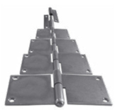 Paumelle male droite 60x38mm pour persiennes 4 vantaux zingué - JARDINIER MASSARD - J1204D2