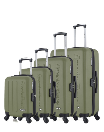 AMERICAN TRAVEL - SET DE 4 ABS BRONX M 4 ROUES