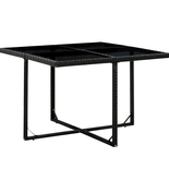 Ensemble repas 5 pièces CUBE DINNING acier noir - M45