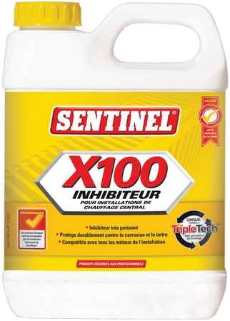 Inhibiteur X100 pour chaudière bidon 1 l - SENTINEL - X100L-12X1L-EXPB