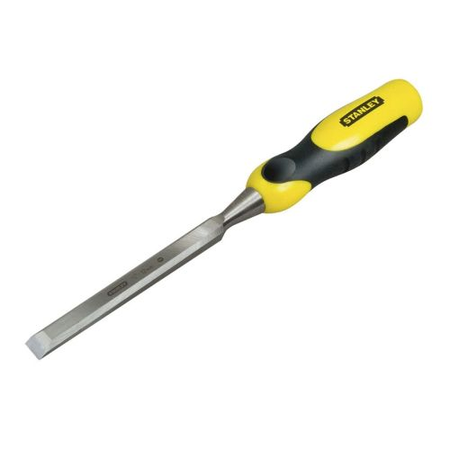 Ciseau à bois manche bi-matière 12x125mm longueur totale 310mm - STANLEY - 0-16-873