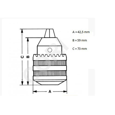 Mandrin à serrage 2,5 à 16mm Série Pro et Industrielle KS3 - CORI - AP16B16