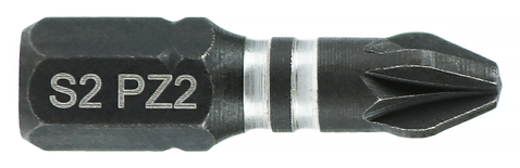 Boite de 25 embouts à chocs impact PZ2 25mm - HANGER - 133028