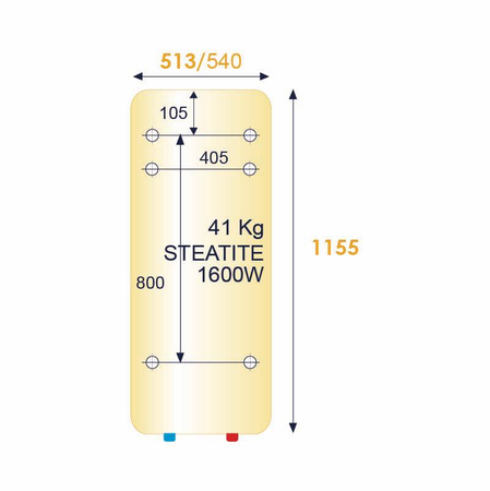 Chauffe-eau électrique vertical mural STÉATIS 200L - THERMOR – 251179