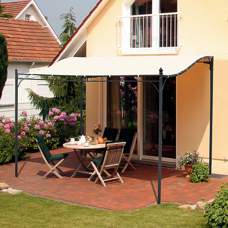 Pergola tonnelle de jardin dim. 2,97L x 2,97l x 2,45H m