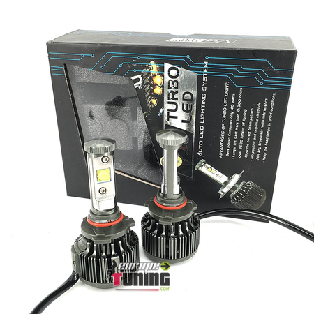 2 AMPOULES TURBO LEDS H7 60W 6000K 7200LM (04477)