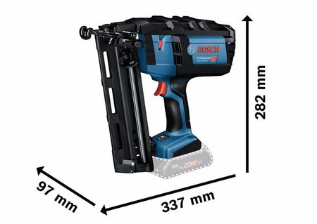 Cloueur bois 18V GNH 18V-64 M Professional mode rafale (sans batterie ni chargeur) + coffret L-BOXX - BOSCH - 0601481001