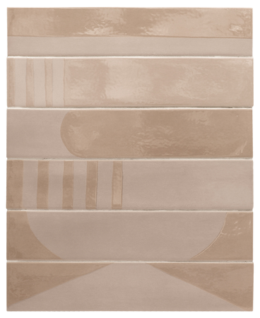 WADI DECOR TAUPE - Carrelage 6x30 cm rectangulaire brillant taupe 30172