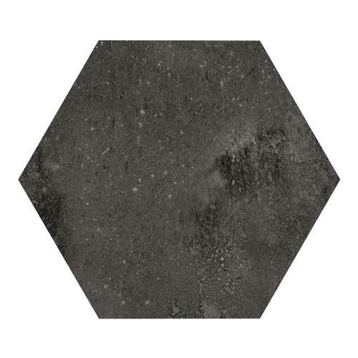 URBAN HEXA DARK - Carrelage 29,2 x 25,4 cm Hexagonal aspect Béton Noir