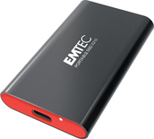Disque SSD externe Emtec X210 - 128Go (Noir/Rouge)