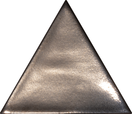 3LATI BRONZO - 13,2x11,4 CM - Faïence triangulaire zellige bronze métallique