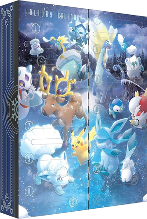 Pokémon TCG : Calendrier des fêtes (8 Cartes en Aluminium, 5 boosters et Plus)