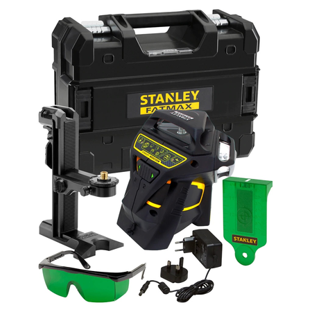 Niveau laser multiligne X3G-360° vert Fatmax® avec 1 batterie intégrée en coffret - STANLEY - FMHT1-77356