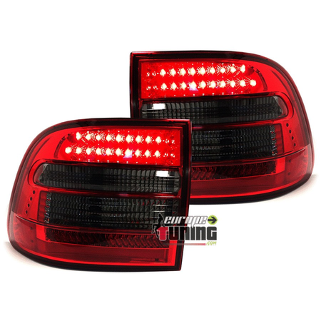 PAIRE DE FEUX A LEDS ROUGE NOIR PORSCHE CAYENNE I 2002-2007 (03100)