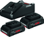 Pack de 2 batteries 18V ProCORE 4Ah + chargeur rapide - BOSCH - 1600A01BA3