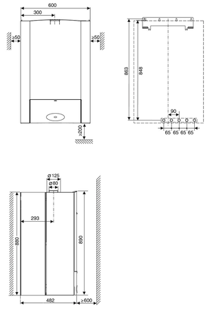 Chaudière gaz murale ODEALIS CONDENS 24kW GVTC 24 - 2 MN - ELM LEBLANC - 7716701528