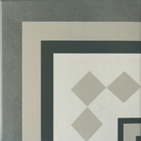 CAPRICE PROVENCE ANGLE - Carrelage 20x20 cm aspect carreaux de ciment gris Taille 20 x 20 cm