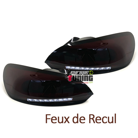 FEUX SPORT ROUGES FUMES NOIRS TUBES LED CELIS VW SCIROCCO III 2008-2014 (05370)