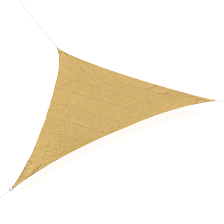 Voile d'ombrage triangulaire grande taille 5 x 5 x 5 m HDPE