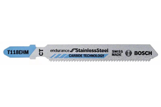 Lame de scie sauteuse T 118 EHM Endurance for Stainless Steel pack de 03 - BOSCH - 2608630665