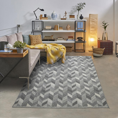 Tapis kilim tissé main en coton GEOGREY Care&Fair