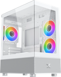 Boitier Micro Tour ATX Xigmatek Alphard M RGB avec panneaux vitrés (Blanc)
