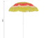 Parasol design Hawaï multicolore Ø 160 cm