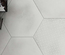 URBAN HEXA MELANGE LIGHT - Carrelage 29,2 x 25,4 cm Patchwork Hexagonal aspect béton Blanc