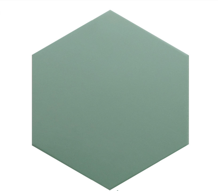 COIMBRA PICKLE GREEN 30638 - Carrelage 17,5x20 cm hexagonal uni aspect carreaux de ciment vert