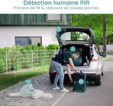 BOIFUN Caméra Surveillance WiFi Extérieure 2K sans Fil avec Panneau Solaire – Vision Nocturne Couleur, IP65, Détection Intelligente – Modèle 2025