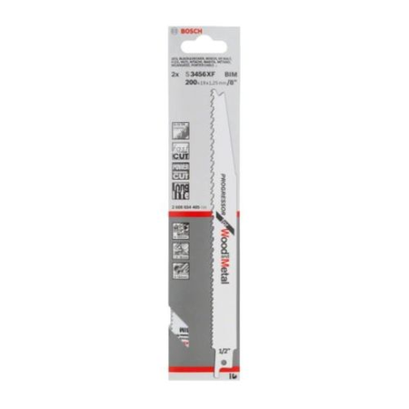 Lames de scie sabre S 3456 XF Progressor for Wood and Metal pack de 25 - BOSCH - 2608657938