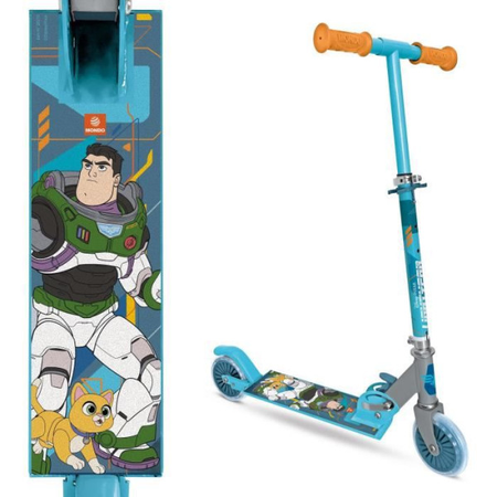 MONDO - Trottinette / Patinette 2 roues pliable - Disney - Pixar - Buzz L'éclair