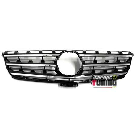 GRILLE CALANDRE SPORT NOIRE ET CHROME MERCEDES CLASSE M ML W166 2011-2015 (04864)