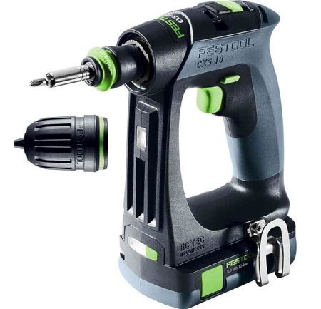 Perceuse-visseuse 18V CXS 18 C 3,0-PLUS + 2 batteries 3Ah + chargeur + coffret Systainer 3 - FESTOOL - 576883