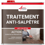 Produit de traitement anti-salpêtre : ANTISALPETRE-2.5 L (jusqu'à  10 m²) -ARCANE INDUSTRIES